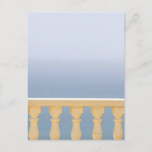 Carte Postale Espagne, Costa Blanca, Vue mer sur balustrade