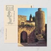 Carte Postale Espagne, Costa Brave Pals, Baix Emoporada (Devant / Derrière)