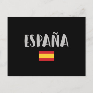 Carte Postale Espagne Football Fan Shirt Drapeau