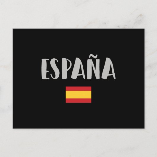 Carte Postale Espagne Football Fan Shirt Drapeau (Devant)