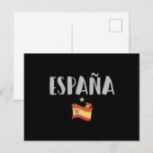 Carte Postale Espagne Football Fan Shirt Drapeau (Devant / Derrière)