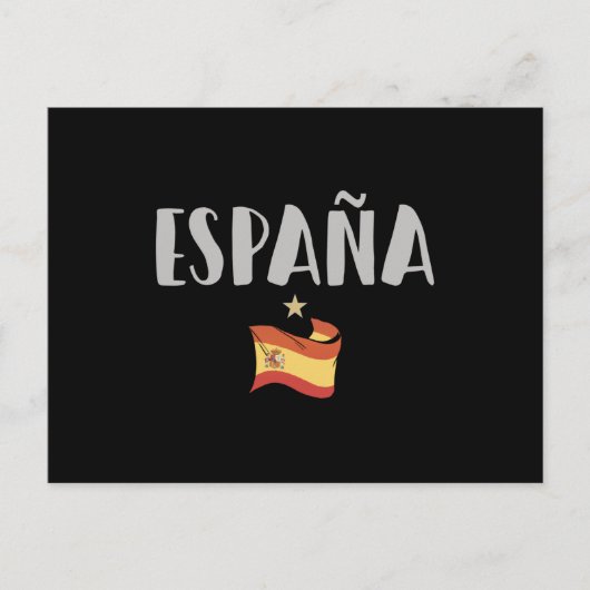 Carte Postale Espagne Football Fan Shirt Drapeau (Devant)