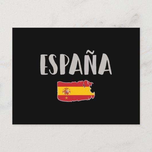 Carte Postale Espagne Football Fan Shirt Drapeau (Devant)