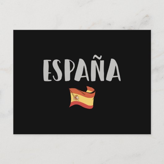 Carte Postale Espagne Football Fan Shirt Drapeau (Devant)