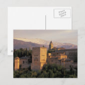 Carte Postale Espagne, Grenade, Andalousie L'Alhambra, (Devant / Derrière)