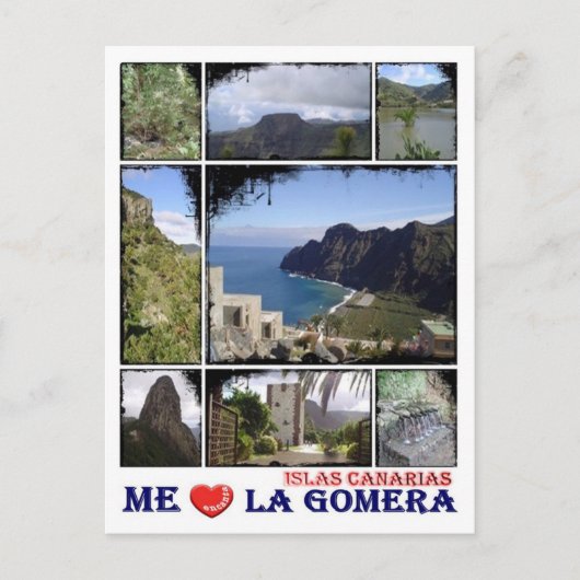 Carte Postale Espagne - Îles Canaries - La Gomera - I Love - (Devant)