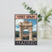 Carte Postale Espagne Madrid Arche d'art (Debout devant)