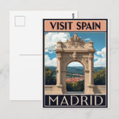 Carte Postale Espagne Madrid Arche d'art (Devant / Derrière)
