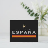 Carte Postale Espagne maillot de football drapeau espagnol (Debout devant)