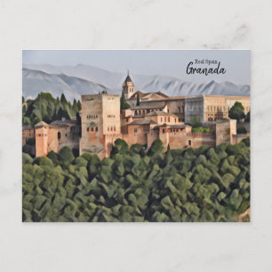 Carte Postale Espagne réelle - Grenade