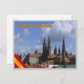 Carte Postale Espagne - Saint Jacques de Compostelle - (Devant / Derrière)