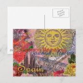 Carte Postale Espagne Sunshine Espagnol Travel Art (Devant / Derrière)