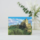 Carte Postale Espagne vintage, Segovia El Alchzar (Debout devant)