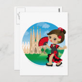 Carte Postale Espagnol (Devant / Derrière)