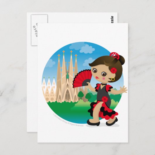 Carte Postale Espagnol (Devant / Derrière)