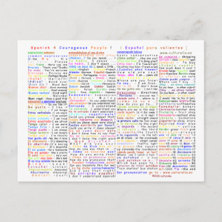 Carte postale Espagnol 4 Courageux