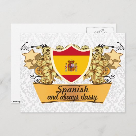 Carte Postale Espagnol classique (Devant / Derrière)