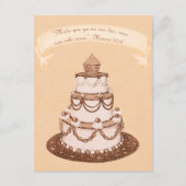 Carte Postale Espagnol Plus 2-1 Flesh~Écriture de gâteau Mariage (Devant)