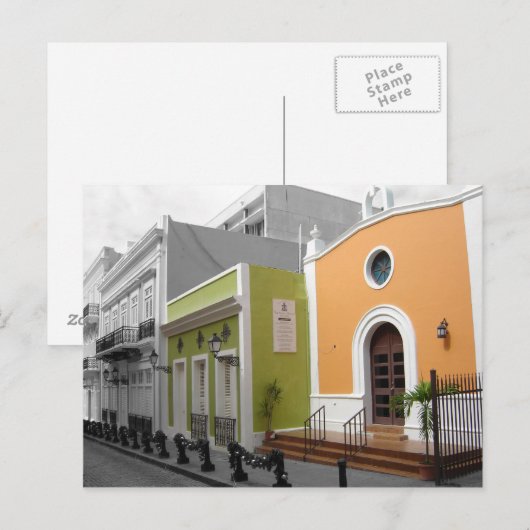 Carte postale espagnole d'architecture (Devant / Derrière)