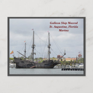 Carte postale espagnole Galleon Ship Holiday