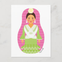 Carte postale espagnole Matryoshka