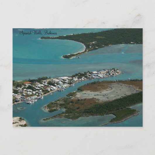 Carte postale espagnole Wells, Bahamas (Devant)