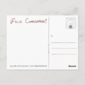 Carte Postale ESPAÑOL Tarjeta De Cumpleaños - Burro (Dos)