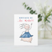 Carte postale. Espèce de mannequin ! (Debout devant)