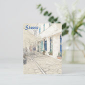 Carte Postale Espèces de rues traditionnelles grecques, Grèce (Debout devant)