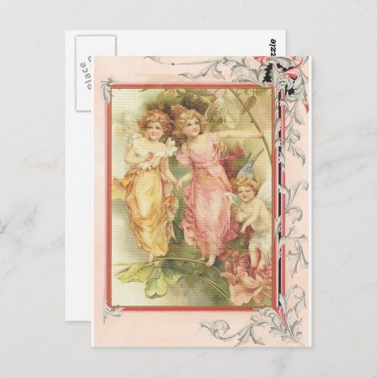 Carte Postale Espérance - Angels & Fleurs (Devant / Derrière)