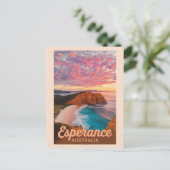 Carte Postale Esperance Australie Illustration Voyage Art Retro (Debout devant)