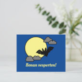 Carte Postale Esperanto : Bonan vesperton ! (Debout devant)