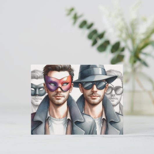 Carte Postale Espions (Debout devant)