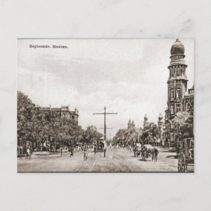 Carte Postale Esplanade, Madras