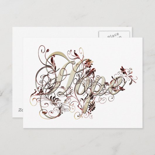 Carte Postale Espoir (Devant / Derrière)