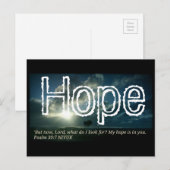 Carte Postale Espoir (Devant / Derrière)