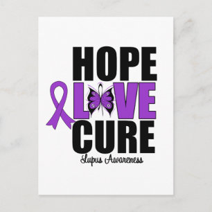 Carte Postale Espoir d'amour pour la guérison du lupus