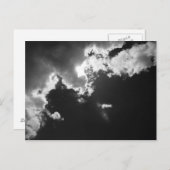 Carte Postale Espoir dans le bon côté des nuages. (Devant / Derrière)