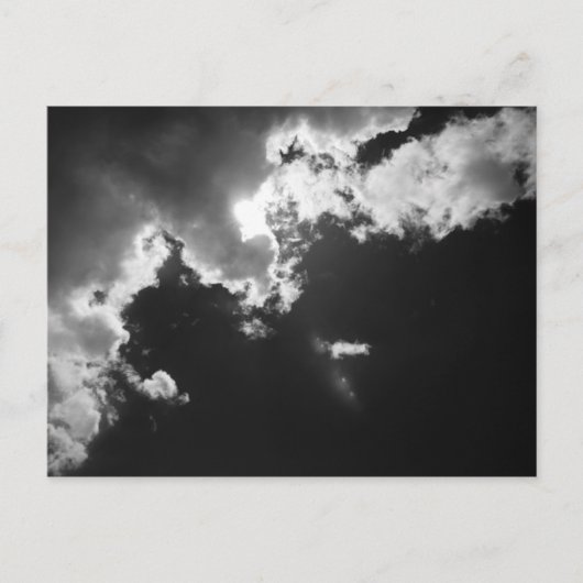 Carte Postale Espoir dans le bon côté des nuages. (Devant)