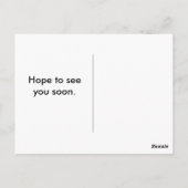 Carte Postale Espoir de vous voir bientôt : Eye Chart (Dos)