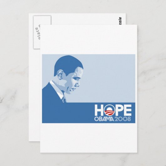 Carte Postale espoir d'Obama (Devant / Derrière)