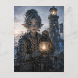 Carte Postale Espoir / Gardien de phare / Rivage de Brumes