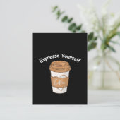 Carte Postale Espresso Vous-Même Louveur De Café (Debout devant)