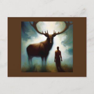 Carte Postale Esprit Animal Elk 1