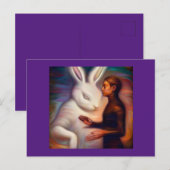 Carte Postale Esprit Animal Lapin 1 (Devant / Derrière)