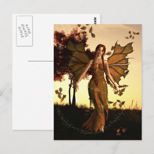 Carte Postale Esprit d'automne (Devant / Derrière)