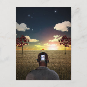Carte Postale Esprit fendu