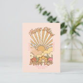 Carte Postale Esprit heureux vie heureuse Hippy Groovy Vibes (Debout devant)