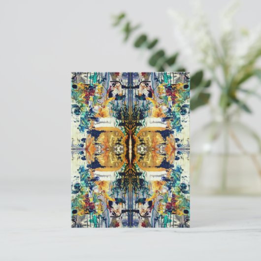 Carte Postale esprit reflété. Dimensions (Debout devant)