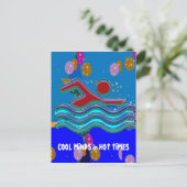 Carte Postale ESPRITS cool en périodes chaudes (Debout devant)